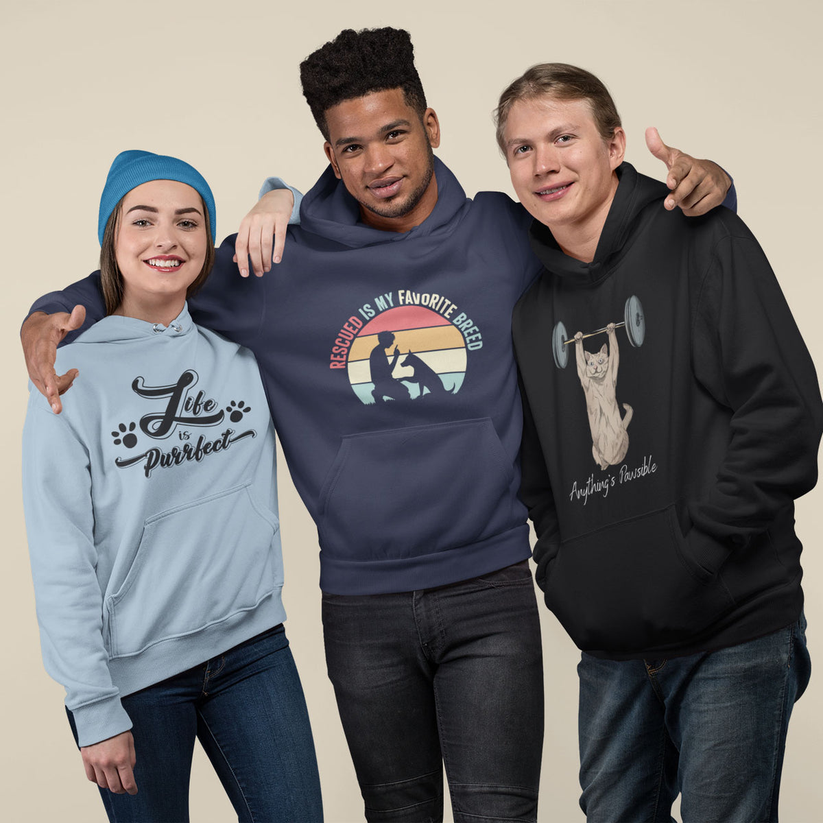 Hoodies Pawsome Puns